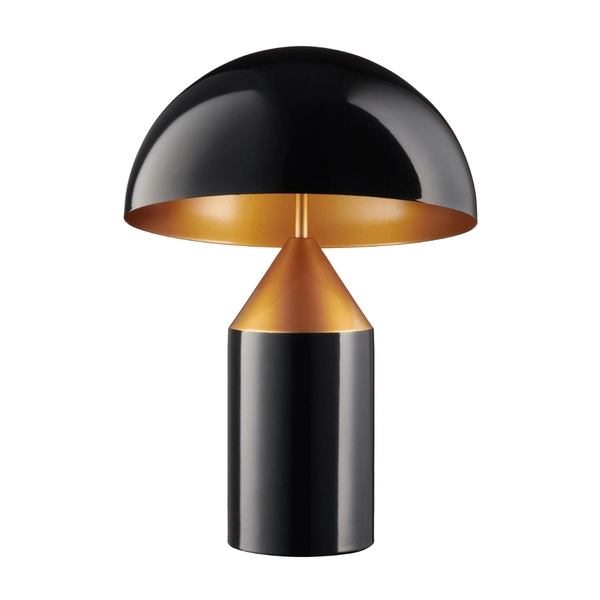 Biurkowa lampka do sypialni Belfugo MT1233-370 Step grzybek czarna złota