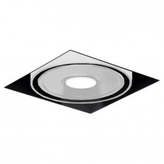 Wpuszczana LAMPA sufitowa KOMORO IL 7367 Shilo kwadratowa OPRAWA podtynkowa LED 10W regulowane OCZKO metalowe białe