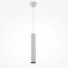 Minimalistyczna sufitowa lampa Calipso P106PL-01-GU10-W tuba biała