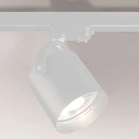Reflektorowa LAMPA sufitowa TENRI 7702 Shilo metalowa OPRAWA tuba do 3-fazowego systemu szynowego biała