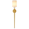 Salonowa lampa na ścianę DAMA ST-8436 GB-CE z abażurem złoty biały