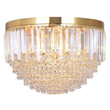 Sufitowa lampa kryształowa Charlotte FC19003/7 Zumaline glamour złota
