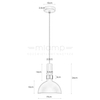 LAMPA wisząca LARRY 106974 Markslojd metalowa OPRAWA zwis kopuła mosiądz czarna