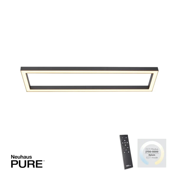 Lampa sufitowa na pilot PURE-LINES grafitowa 6023-13 1xLED 42W 2700-5000K regulacja jasności
