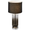 Nowoczesna stołowa lampa Rien 74049 szklana tuba ombre czarny
