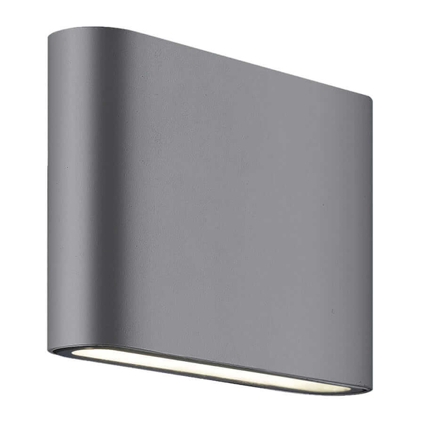 Zewnętrzna lampa ścienna SAPRI LP-1556/1W ANTR Light Prestige LED 6W 4000K IP54 ogrodowa oprawa elewacyjna outdoor grafitowa OUTLET