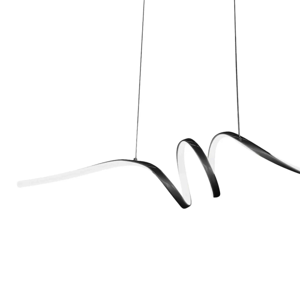 Nowoczesna lampa wisząca LOOP ML1577 LED 28W 4000K czarny