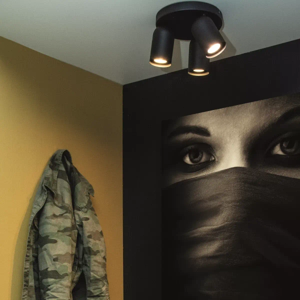 Potrójna lampa sufitowa PUNCH 13958/13/30 Lucide regulowana czarny