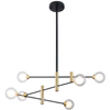 Sufitowa lampa MARINO PND-9148-6-OPAL Italux molekuły szklane kule białe
