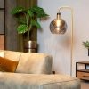 Stojąca lampa do salonu Julius 34738/01/65 Lucide loft czarna złota