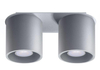 Downlight LAMPA sufitowa SL.0055 metalowa OPRAWA tuby szare