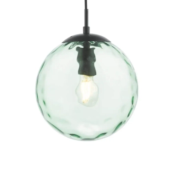 Salonowa lampa wisząca Ripple SP72-RIP8824 kula zielony czarny