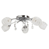 Lampa sufitowa z kryształkami Melissa 2622 Rabalux molekuły białe chrom
