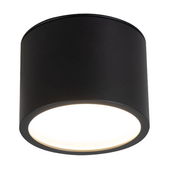 Natynkowa lampa sufitowa Kendal LP-6331/1SM IP65 BK Light Prestige czarna