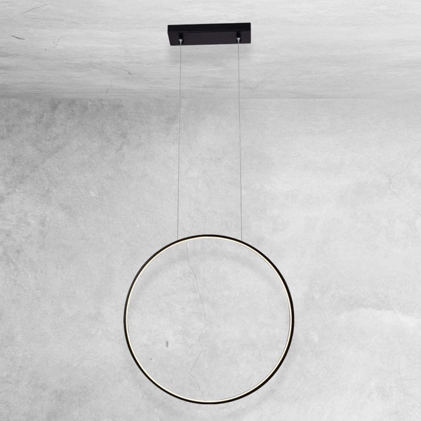 Ledowa lampa wisząca Agaro 5310 27W 3000K do przedpokoju czarna