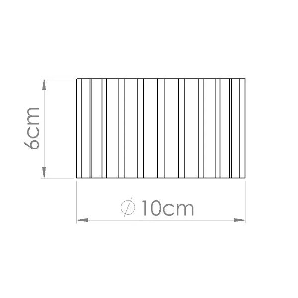 Plafon ryflowany do salonu AURA SL.1792 okrągły beżowy