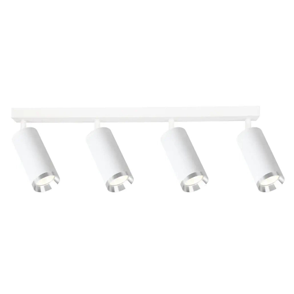 Przysufitowa lampa salonowa Mica Spot ML2101 tubki cylinder biały