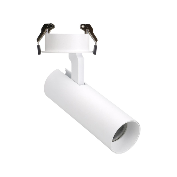 Metalowy reflektorek podtynkowy SHINEMAKER H0119 tuba LED 15W 3000K biała