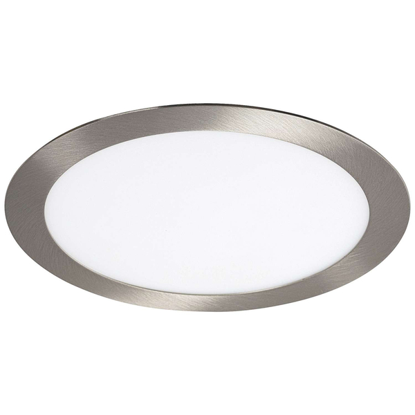 Wpust LAMPA sufitowa LOIS 5575 Rabalux okrągła OPRAWA podtynkowa LED 18W 3000K satynowy chrom