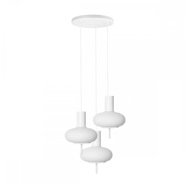 Wisząca lampa potrójna Torni TOP311P3 kulista okrągła biały