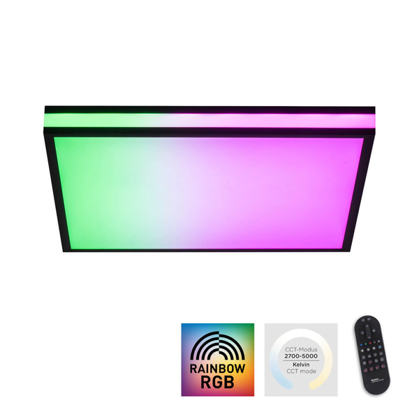 Plafon sufitowy Mario 14110-18 LED 25W 2700-5000K+RGB na pilot czarny