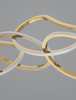 Designerska lampa wisząca CELAYA LE42760 rings LED 50W 3000K złota
