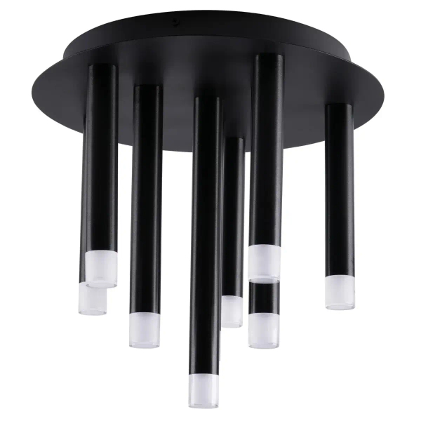 Sufitowa lampa do salonu Glam 326638 loftowa sople metalowa czarna