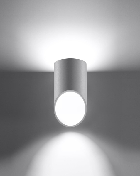 Kinkiet LAMPA ścienna SL.0107 metalowa OPRAWA tuba biała