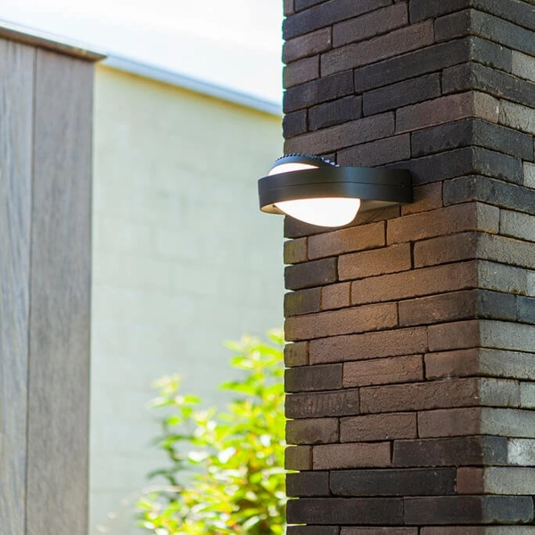 Ścienny kinkiet FELE 5196301118 Lutec LED 13,5W 3000K IP54 elewacyjny szary