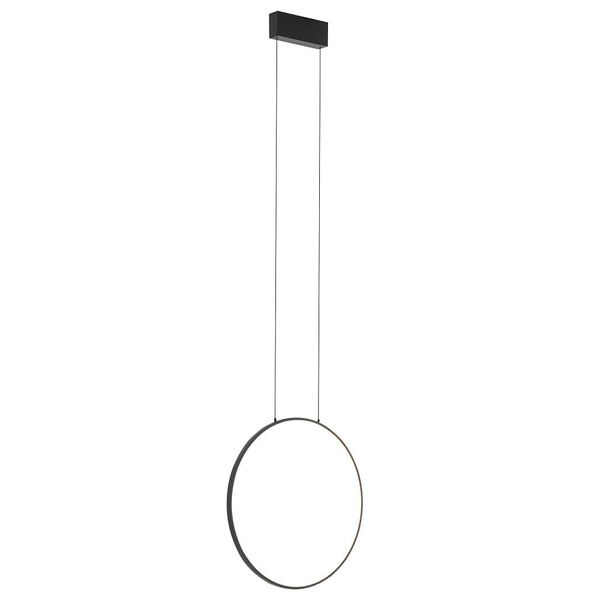 Lampa wisząca do salonu ring Circolo 10810 Nowodvorski LED 18W 3000K czarna