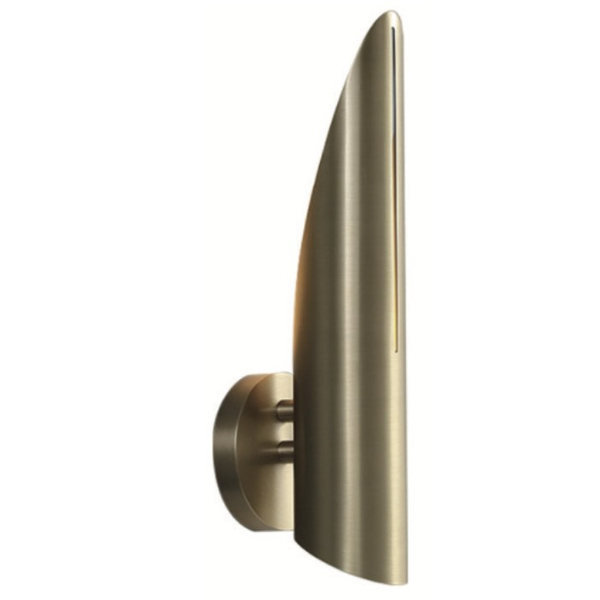 Metalowa lampa ścienna CGMITW1 tuba do przedpokoju mosiądz