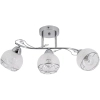 Sypialniana lampa szklana 2982/3 8C nad łóżko chrom