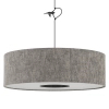 Regulowana wisząca lampa LAGO 11675 tuba tkanina szara