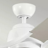 Sufitowy wiatrak Zeus srebrny biały KLF-ZEUS-60-WHT 13W 4000K