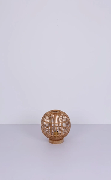 Stojąca lampa Hildegard 15368T ekologiczna lampka bambus