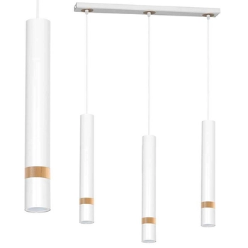 Wisząca LAMPA loftowa JOKER MLP6302 Milagro metalowa OPRAWA tuby ZWIS na listwie biały