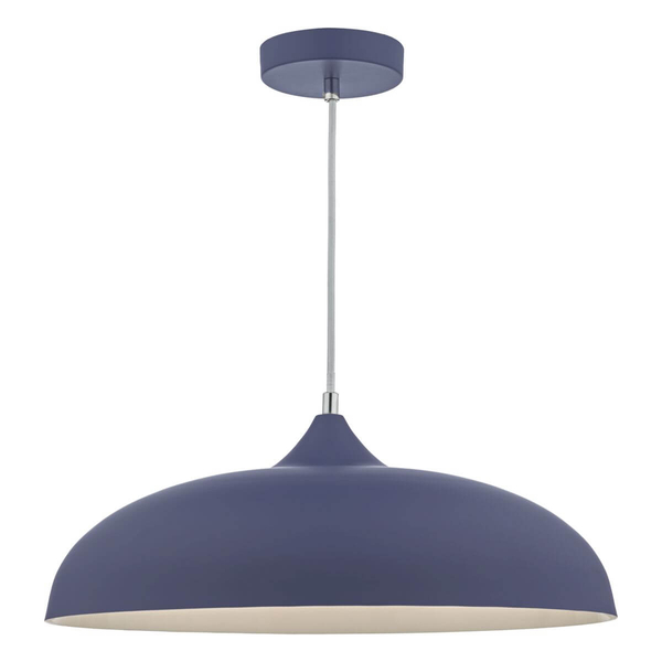 Kopułowa lampa wisząca Kaelan KAE0123 metalowa niebieska