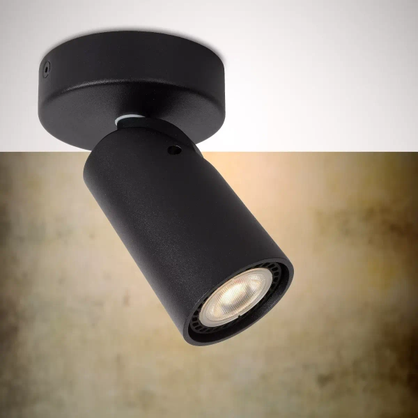 Regulowana lampa natynkowa XYRUS 23954/06/30 Lucide tubka czarna