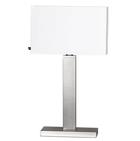 Stołowa lampka Prime 4002690-6524 minimalistyczna prostokątna biała