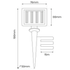 Girlanda solarna Micro EKO0624 LED 0,06W 3000K IP44 15m czarna
