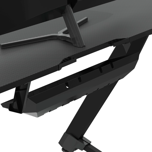 Biurko Gamset Snake EKGS8112 z poszerzanym blatem czarne