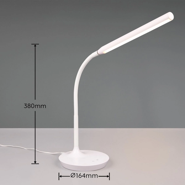 Biurkowa lampka Toro R57641101 LED 5W 3000-5000K biała