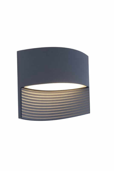 Elewacyjna LAMPA ścienna LOTUS 5193201118 Lutec metalowa OPRAWA kinkiet LED 11W 3000K zewnętrzny IP54 szary