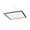Plafon sterowany pilotem FLAT czarny 14755-18 1xLED 23,5W 2700-5000K z regulacją barwy
