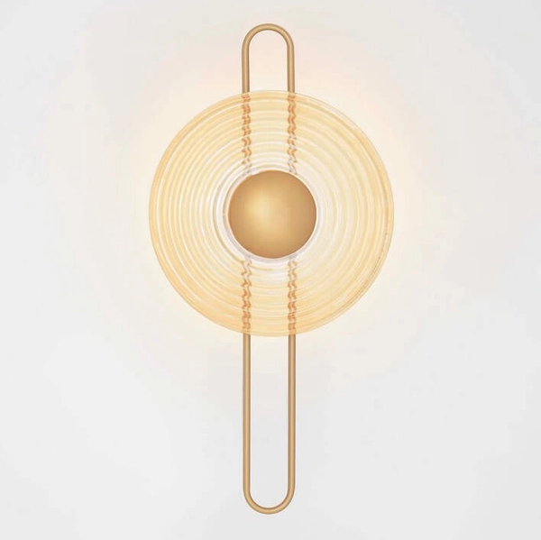 Kinkiet ścienny do salonu BERMUDEZ LE44928 LED 9W 3000K złoty