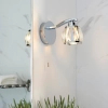 Ścienna lampa do łazienki Ria 96135 z włącznikiem kryształowa chrom