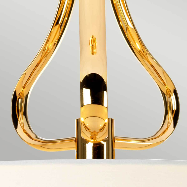 Sufitowa lampa z abażurem Falmouth BATH-FALMOUTH-SF-FG Elstead biała złota