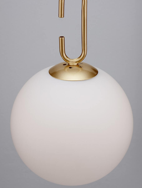 Lampa wisząca YARA LE42733 LED 10,64W 3000K biała kula zwis złoty