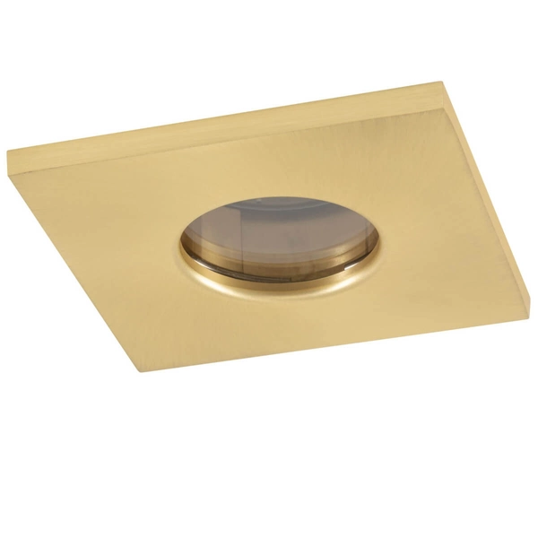 Lampa sufitowa podtynkowa Bahia 10712 IP44 kwadratowa mosiężna złota