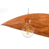 Lampa wisząca kompozyt LEAF miedziana biała 1xE27 do jadalni 41922